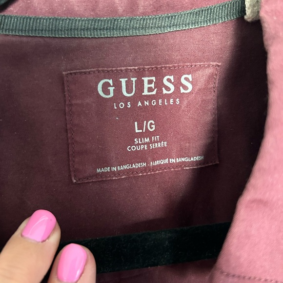 Guess Men’s Button Down - L, Slum Fit, EUC - Picture 3 of 3